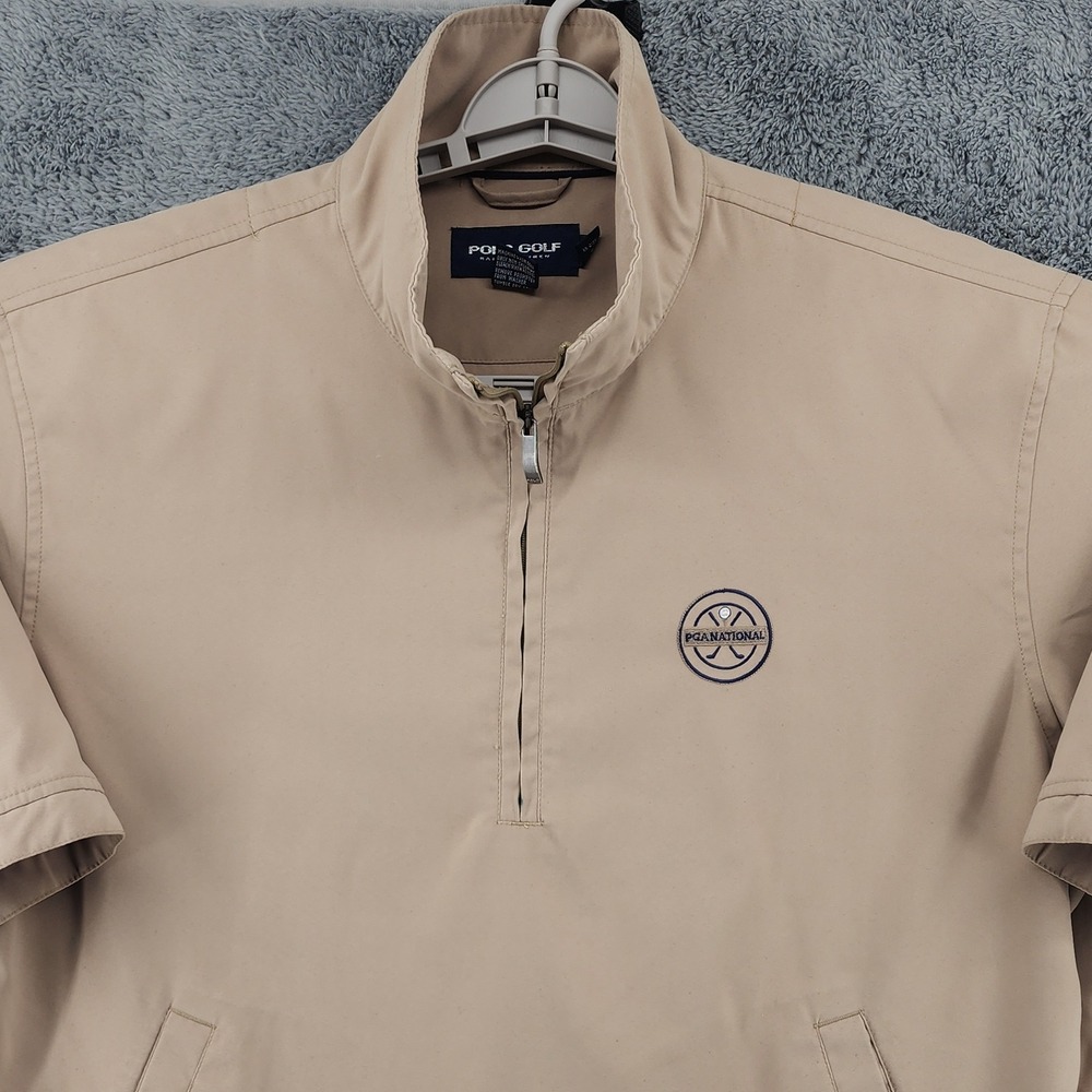 Polo Golf Ralph Lauren Jacket Mens L PGA National 1/4 Zip Pullover Y2K Vintage
